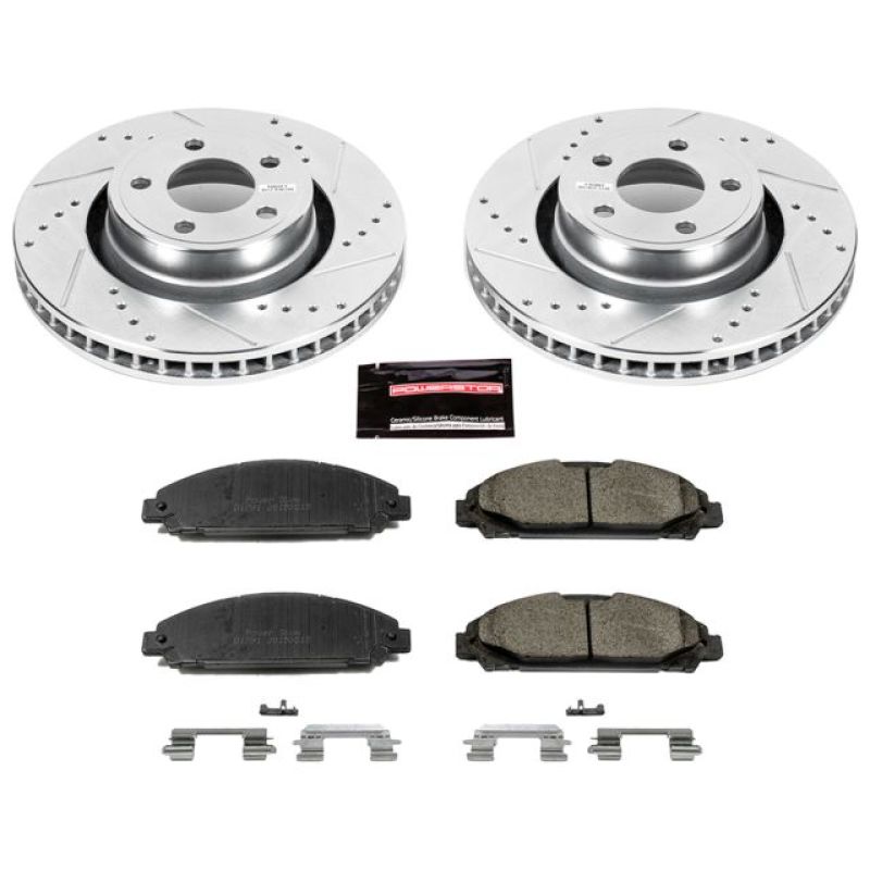 Power Stop 15-19 Ford Mustang Front Z23 Evolution Sport Brake Kit Brake Kits - Performance D&S PowerStop