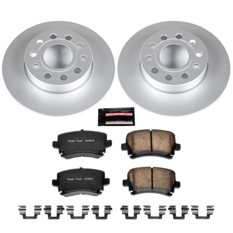 Power Stop 2008 Audi A3 Rear Z23 Evolution Sport Coated Brake Kit Brake Kits - Performance D&S PowerStop