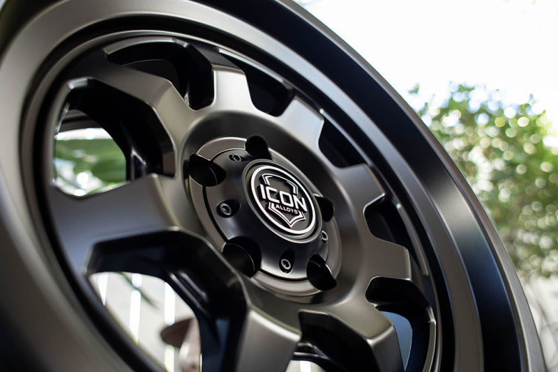 ICON Nuevo 17 X 8.5 6 X 5.5 0mm Offset 4.75in BS Satin Black Wheels - Cast ICON