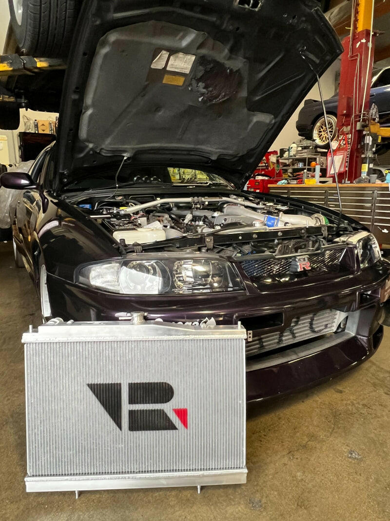 CSF Nissan R33 Skyline GT-R/GTS Full Billet Aluminum High-Performance Radiator - Black Radiators CSF