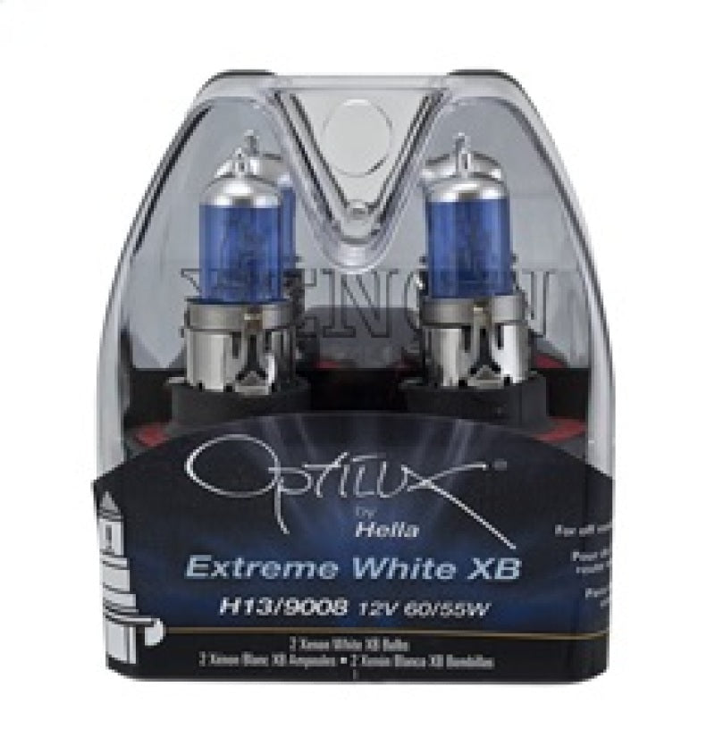 Hella Optilux H13/9008 12V 60/55W XB Xenon White Bulbs (Pair) Bulbs Hella