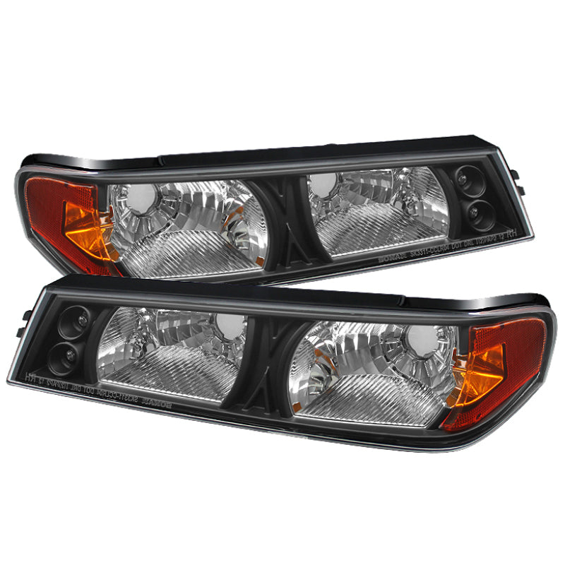 xTune Chevy Colorado 04-12 / GMC Canyon 04-12 Bumper Lights Black CBL-YD-CCO04-BK Sidemarkers & Indicators SPYDER