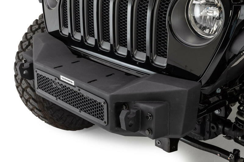 Go Rhino 07-20 Jeep Wrangler JL/JLU/JK/JKU/Gladiator JT Rockline Front Stubby Bumper Bumpers - Steel Go Rhino