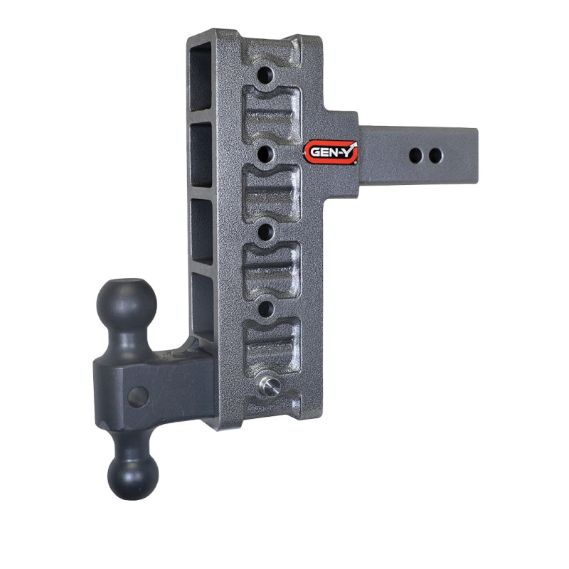 Gen-Y Mega Duty 2.5in Shank 9in Offset Drop 3K TW 21K Hitch w/GH-061 Dual-Ball Hitch Receivers GEN-Y Hitch