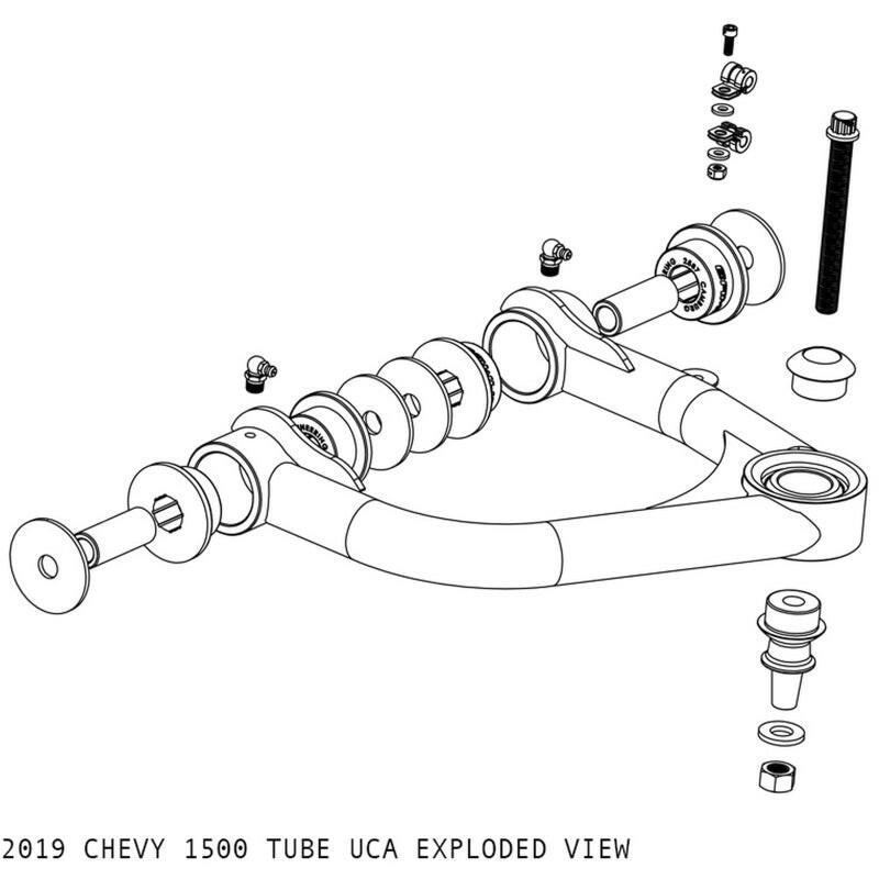 Camburg Chevy/GMC 1500 2WD/4WD 19-23 1.25in Performance Uniball Upper Arms Suspension Arms & Components Camburg