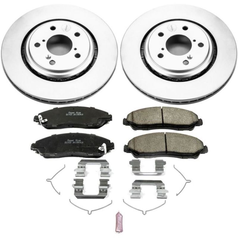 Power Stop 17-19 Acura MDX Front Z17 Evolution Geomet Coated Brake Kit Brake Kits - Performance Blank PowerStop