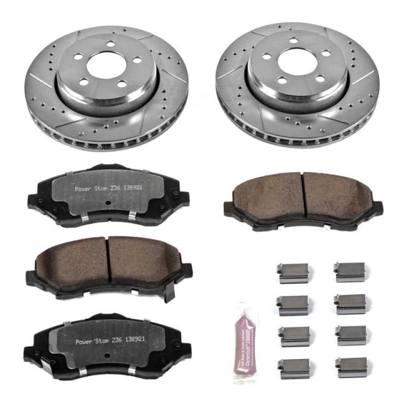 Power Stop 07-11 Dodge Nitro Front Z36 Truck & Tow Brake Kit Brake Kits - Performance D&S PowerStop