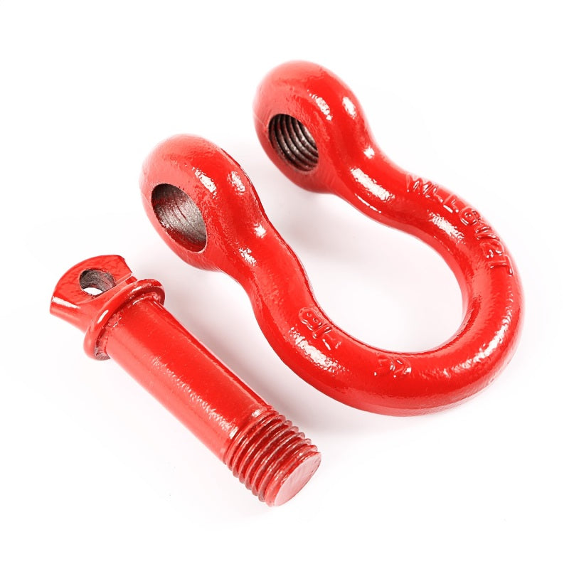 Rugged Ridge Red 7/8in D-Shackles Shackle Kits Rugged Ridge