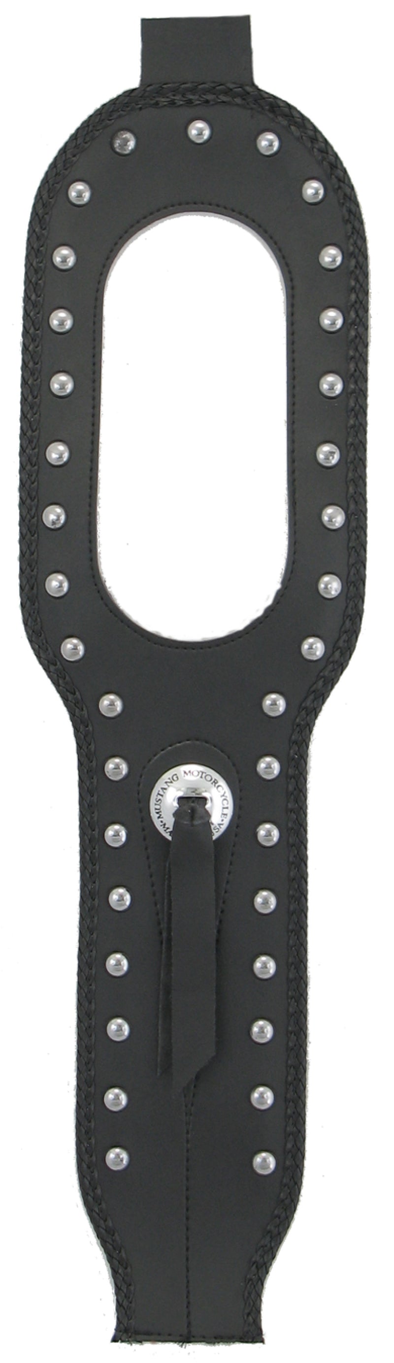 Mustang 91-03 Harley Dyna Tank Bib w/Studs - Black Tank Bibs Mustang Motorcycle