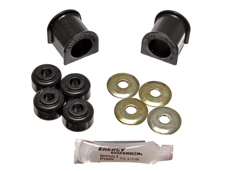 Energy Suspension 24Mm Front Stabilizer Bushings - Black Bushing Kits Energy Suspension