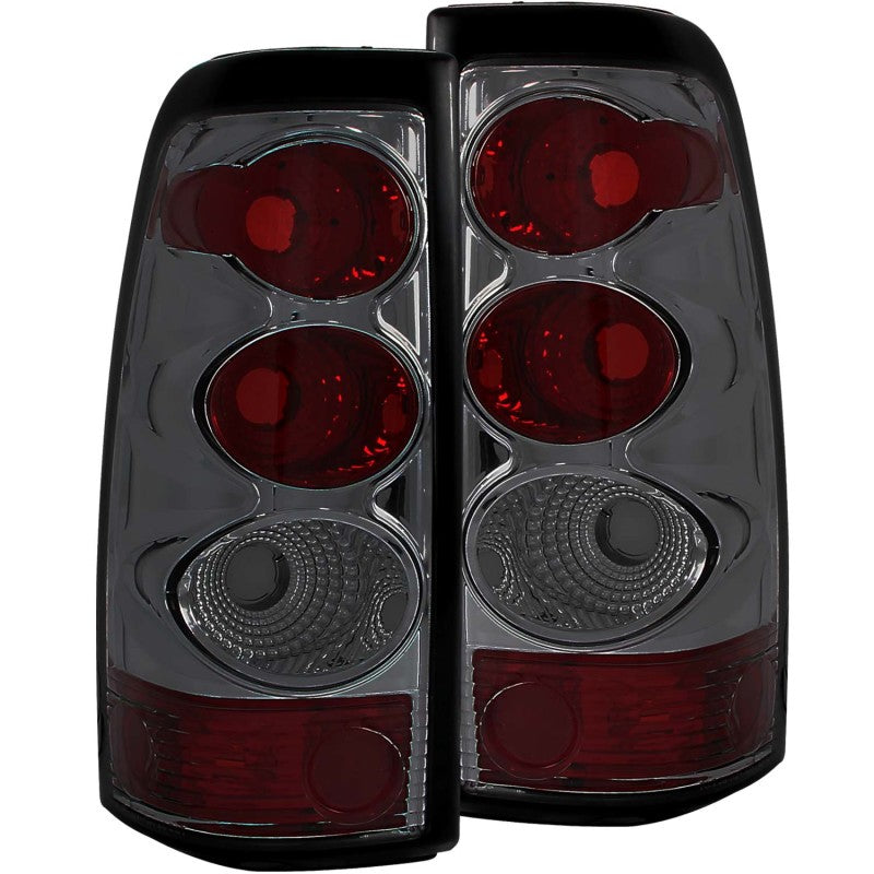 ANZO 2003-2006 Chevrolet Silverado 1500 Taillights Smoke Tail Lights ANZO
