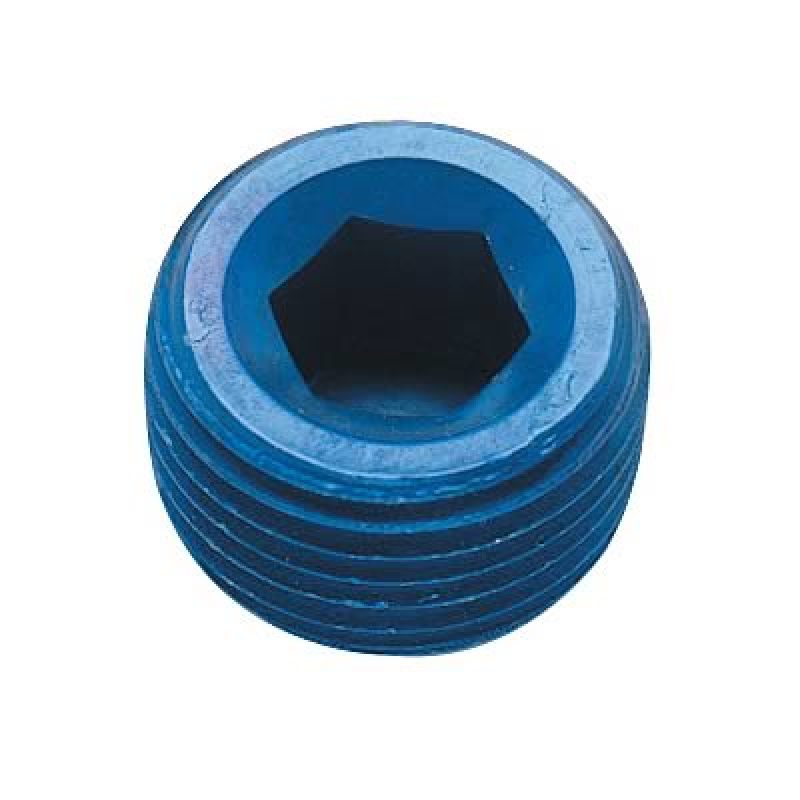 Fragola 1/2 NPT Internal Pipe Plug - Blue Fittings Fragola