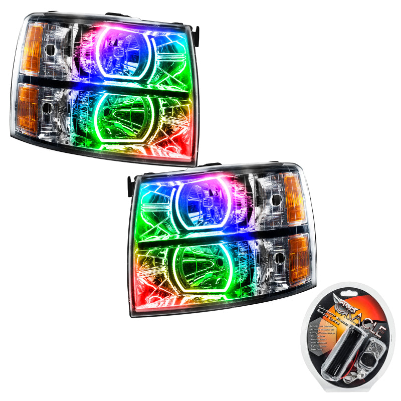 Oracle 07-13 Chevrolet Silverado SMD HL - Square Style - ColorSHIFT Headlights ORACLE Lighting