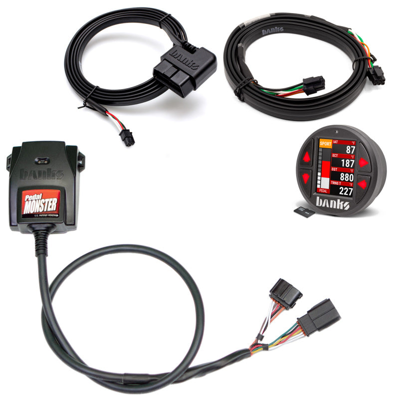 Banks Power Pedal Monster Kit Sumitomo TS 025 Sealed Series 6-Way With iDash Data Pro Throttle Controllers Banks Power