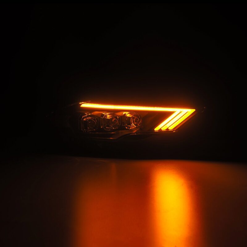 AlphaRex 18-22 Ford Mustang NOVA-Series LED Projector Headlights Black Headlights AlphaRex