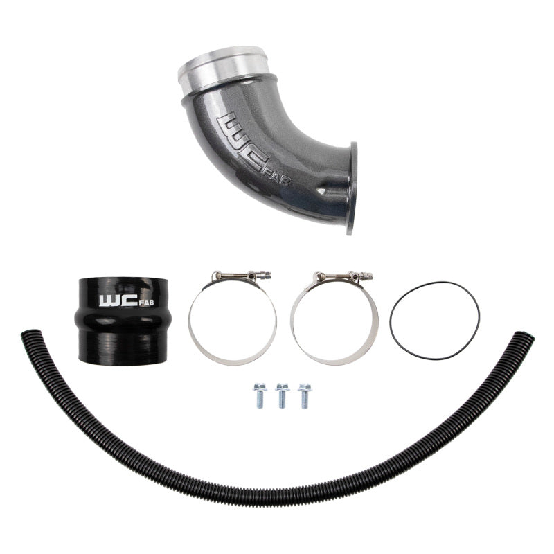 Wehrli 01-04 Duramax LB7 4in High Flow Intake Horn - Bronze Chrome Air Intake Components Wehrli