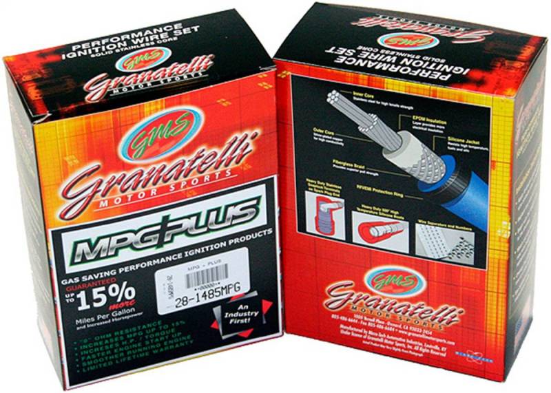 Granatelli 14-23 GM L83 5.3L/L86 6.2L Straight Boot MPG Plus Ignition Wires Spark Plug Wire Sets Granatelli Motor Sports