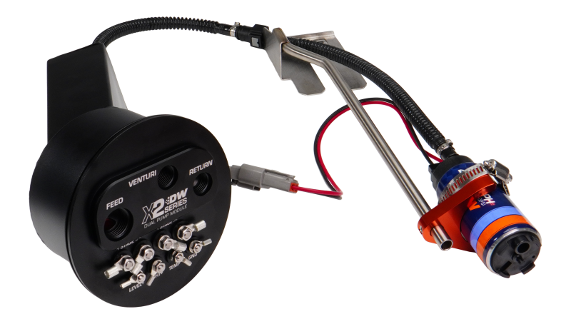 DeatschWerks 94-02 Nissan Silvia and Skyline X2 Surge Module with DW420 Pumps and Install Kit Fuel Pumps DeatschWerks