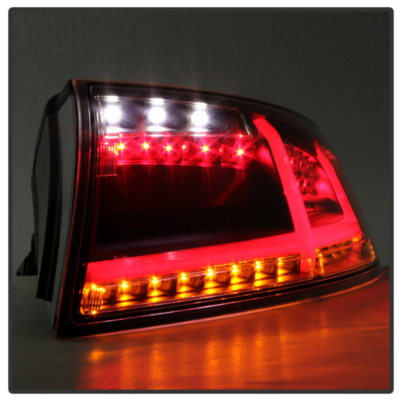 Spyder Audi TT 07-12 LED Tail Lights Black ALT-YD-ATT07-LED-BK Tail Lights SPYDER
