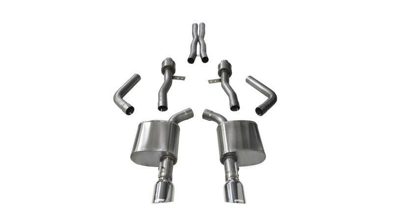 Corsa 2015-2023 Dodge Charger SRT / Scat Pack / R/T 6.4L Polished Sport Cat-Back Exhaust Catback CORSA Performance