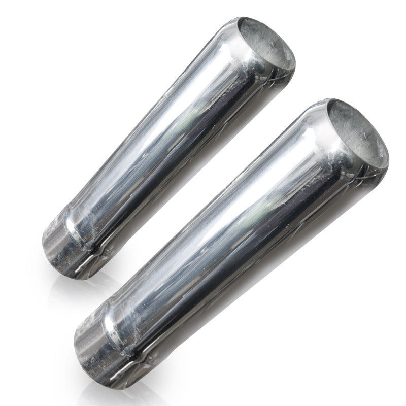 Stainless Works Pencil Cut Exhaust Tips 2 1/2in Body 2 1/2in ID Inlet Tips Stainless Works