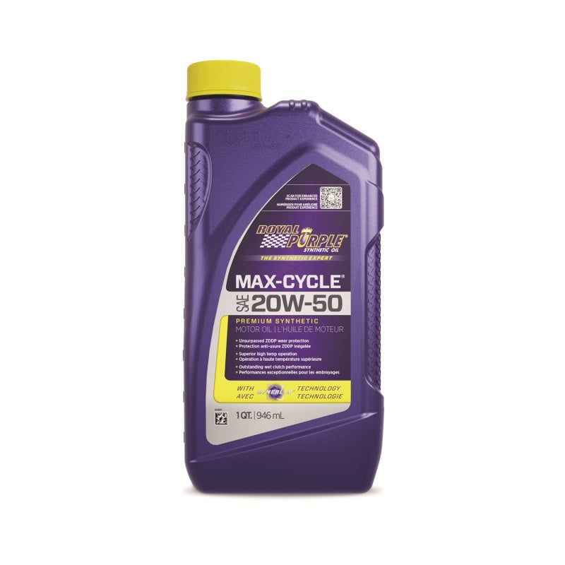 Royal Purple Max-Cycle Synthetic 20W-50 Motorcycle Oil (Canada) - 1 Quart Motor Oils Royal Purple