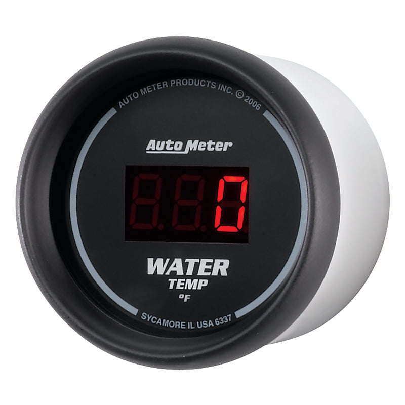 Autometer Black 0-300 F Digital Water Temp Gauge Gauges AutoMeter