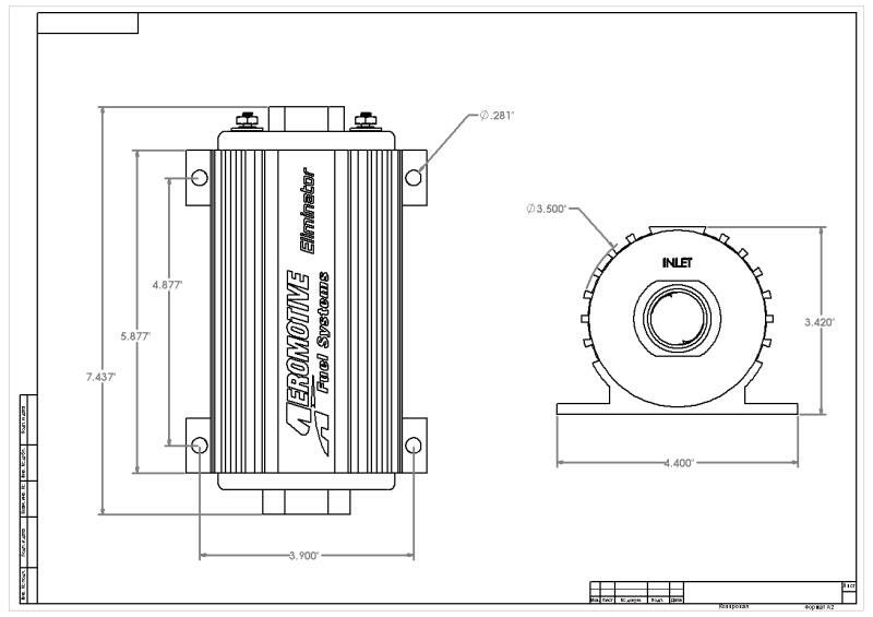 Aeromotive Eliminator-Series Fuel Pump (EFI or Carb Applications) Fuel Pumps Aeromotive