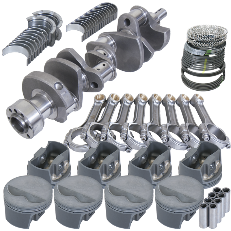 Eagle Chevy LT1350 1Pc 3.480in Crank 5.700in I-Beam Rods -5cc 4.000in Pistons Rotating Assembly Rotating Assemblies Eagle