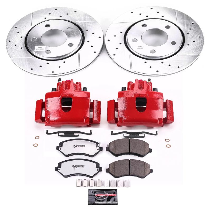 Power Stop 2003 Chrysler Voyager Front Z36 Truck & Tow Brake Kit w/Calipers Brake Kits - Performance D&S PowerStop