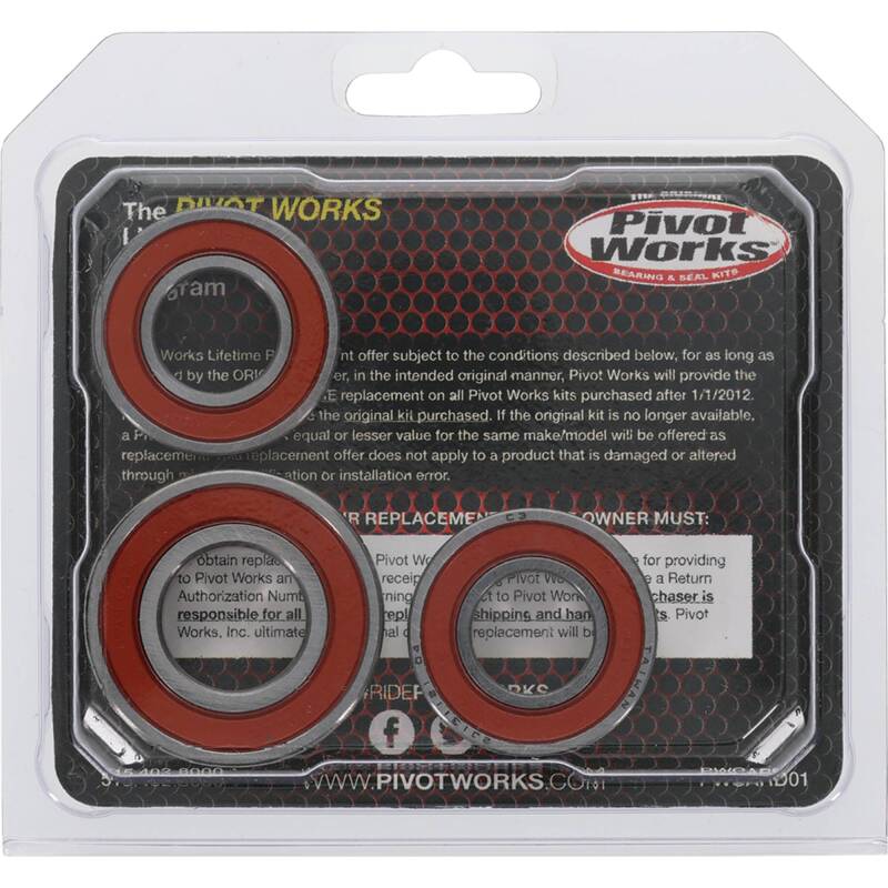 Pivot Works Kawasaki Wheel Bearing Kit Premium Bearings Control Arms Pivot Works