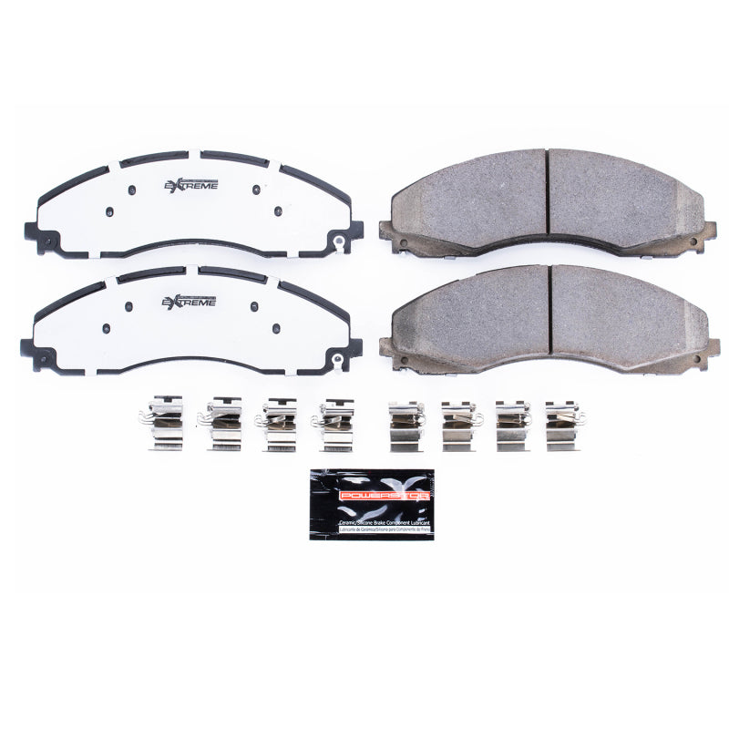 Power Stop 17-19 Ford F-450 Super Duty Front Z36 Truck & Tow Brake Pads w/Hardware Brake Pads - Performance PowerStop