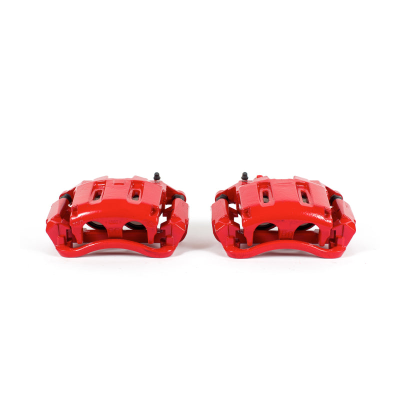 Power Stop 05-12 Ford F-350 Super Duty Front Red Calipers w/Brackets - Pair Brake Calipers - Perf PowerStop