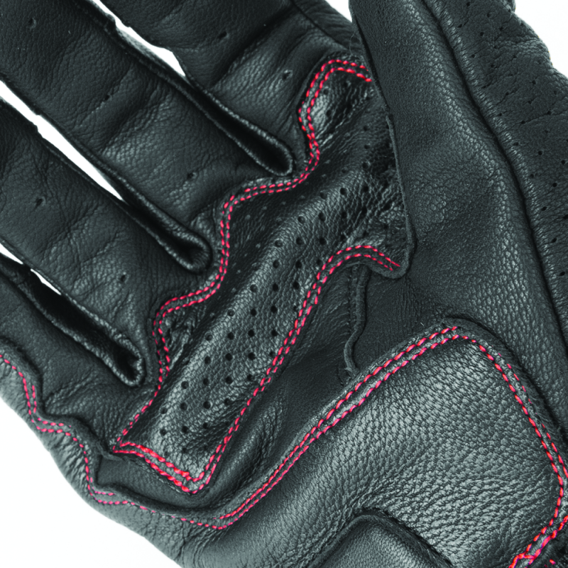Speed and Strength Twist of Fate Leather Gloves Black/Red - Small Gloves Speed and Strength