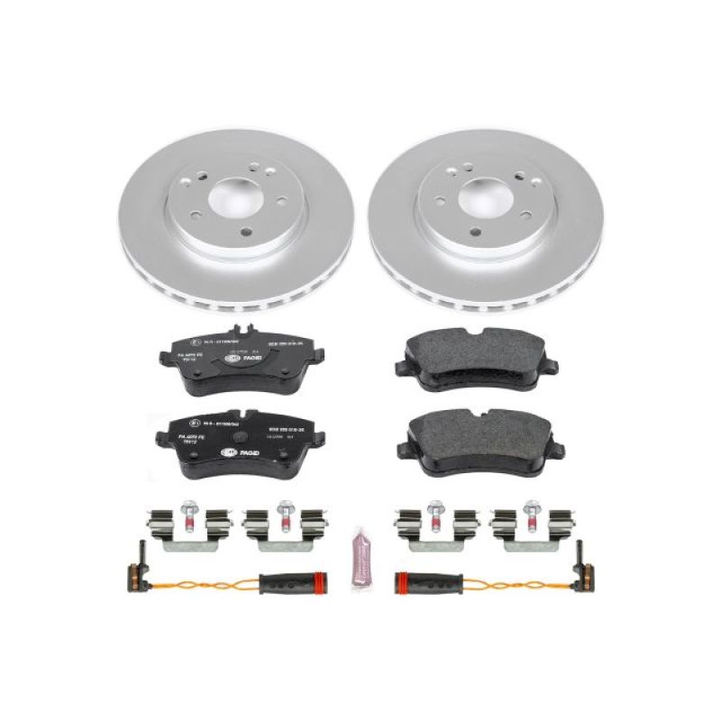 Power Stop 02-05 Mercedes-Benz C230 Front Euro-Stop Brake Kit Brake Kits - OE PowerStop