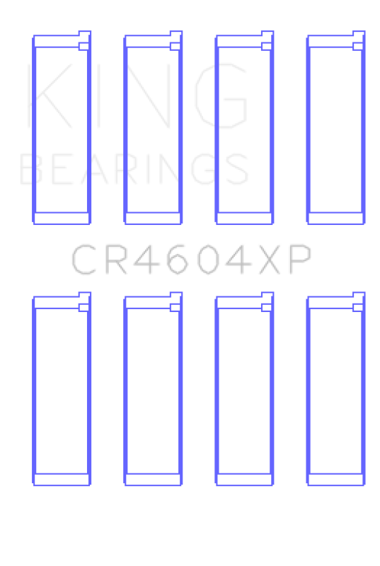 King 07-09 Mazdaspeed 3 L3-VDT MZR DISI (t) Duratec High Performance Rod Bearing Set - Size +0.25mm Bearings King Engine Bearings