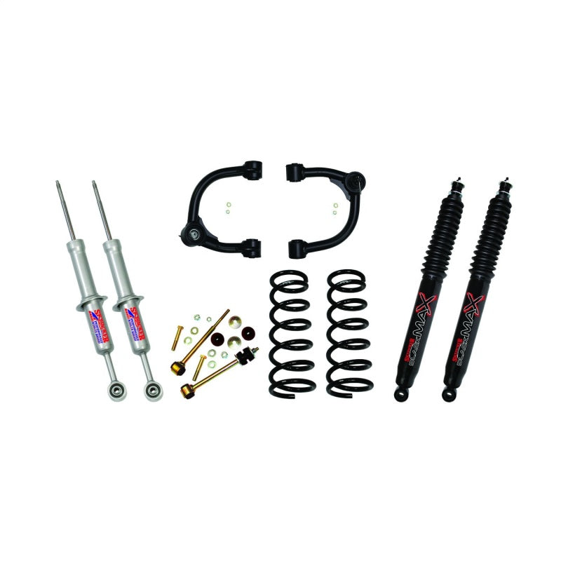 Skyjacker 3in Upper A-Arm Kit w/ Performance Struts Rear Coils & Black MAX Shocks Lift Kits Skyjacker