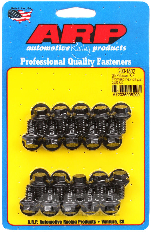 ARP SB Mopar and Pontiac Hex Oil Pan Bolt Kit Hardware Kits - Other ARP