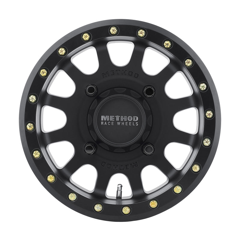 Method MR401 UTV Beadlock 15x7 / 4+3/13mm Offset / 4x156 / 132mm CB Matte Black Wheel Wheels - Cast Method Wheels