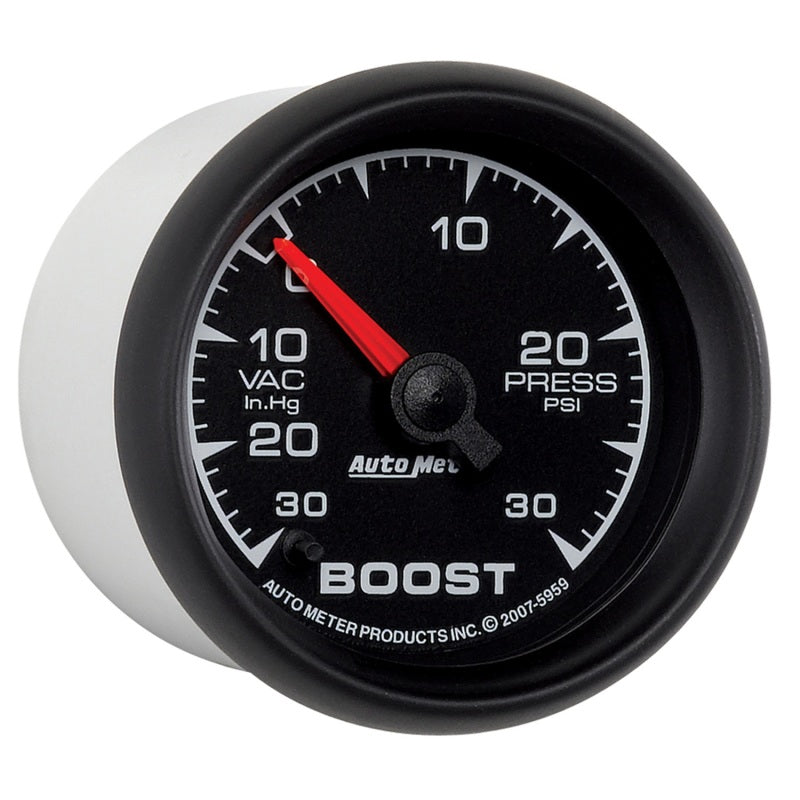 Autometer ES 52mm Full Sweep Electronic 30 In Hg-Vac/30 PSI Vacuum/Boost Gauge Gauges AutoMeter