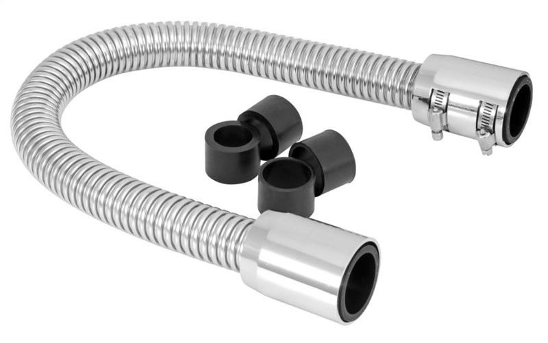 Spectre Magna Kool Radiator Hose Kit 30in W/Chrome End Covers Hoses Spectre