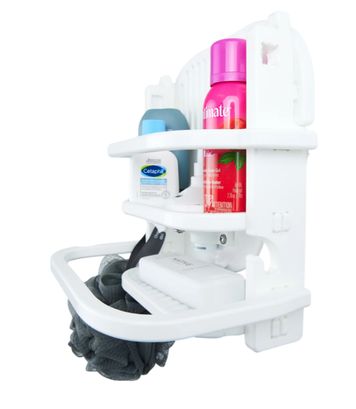 SeaSucker Shower Caddy - White Mounts - Hooks/Handles/Utility SeaSucker