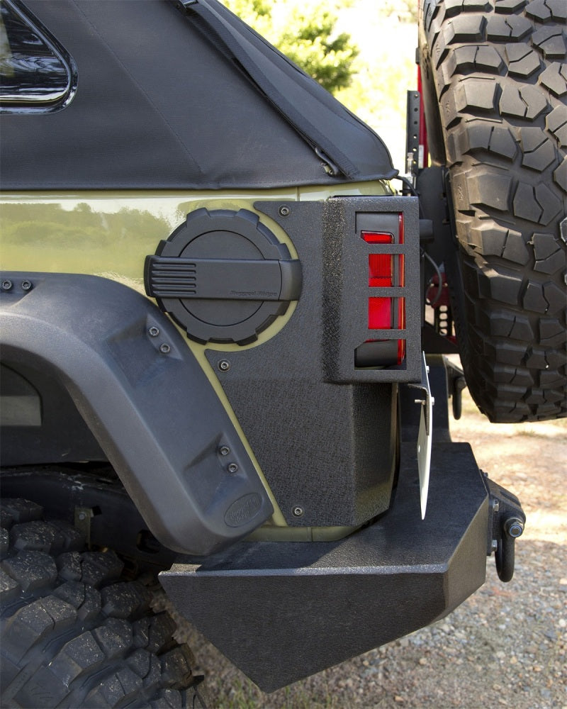 Rugged Ridge XHD Corner Guard Rear 07-18 Jeep Wrangler JKU 4 Door Body Armor & Rock Rails Rugged Ridge
