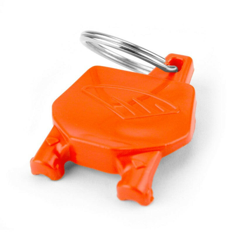 Cycra Key Ring with Number Plate - Orange Marketing Cycra
