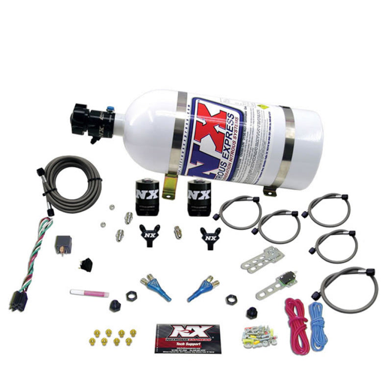 Nitrous Express Ford EFI Dual Nozzle Nitrous Kit (100-300HP) w/10lb Bottle Nitrous Systems Nitrous Express