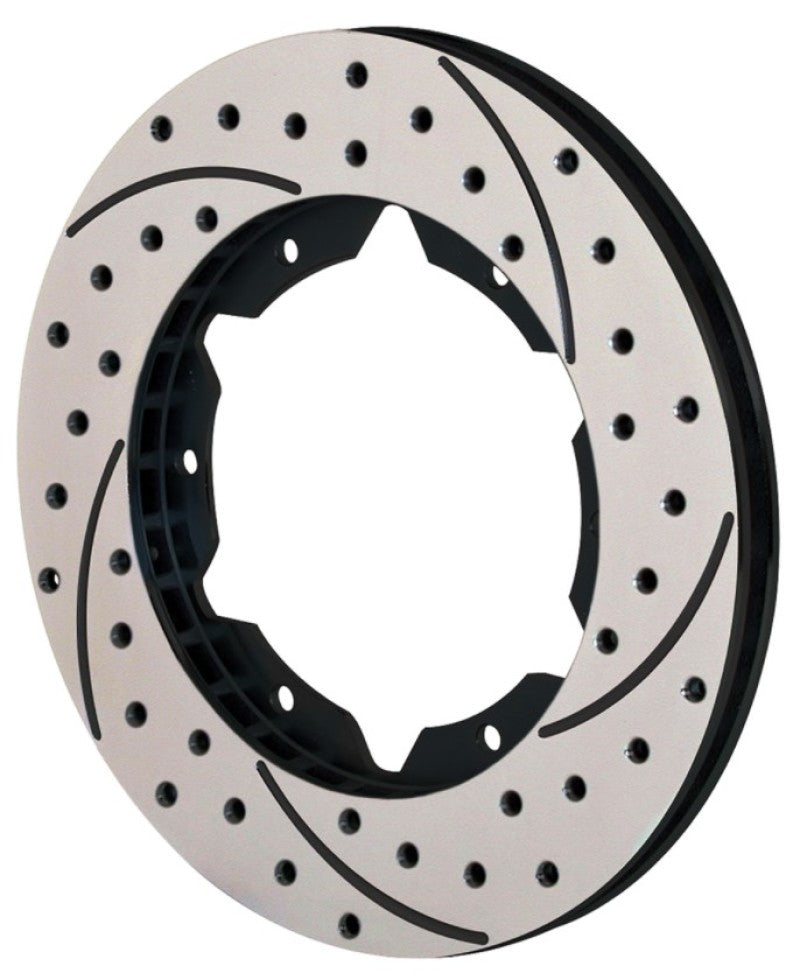 Wilwood Rotor-UL30 Iron RH-SRP BLK Drl 11.00 x .810 - 6 on 6.25in Brake Rotors - 2 Piece Wilwood