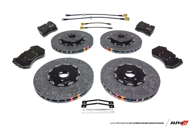 AMS Performance 2012+ Nissan GT-R DBA/NISMO R35 Alpha Carbon Ceramic Brake Kit Brake Kits - Performance Drill AMS