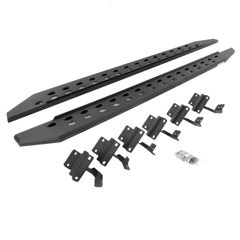 Go Rhino 17-22 Ford F-250/F-350 SC RB20 Slim Running Boards Kit (w/Brackets) - Tex. Blk Running Boards Go Rhino