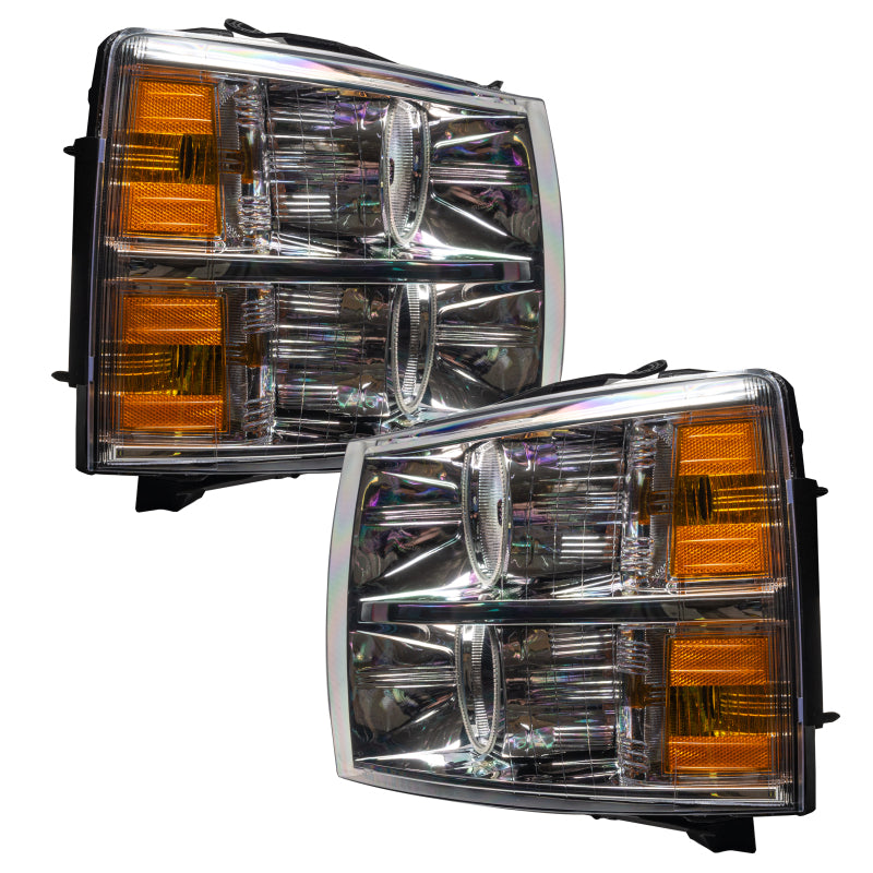 Oracle 07-13 Chevrolet Silverado SMD HL - Round Style - ColorSHIFT w/ 2.0 Controller Headlights ORACLE Lighting
