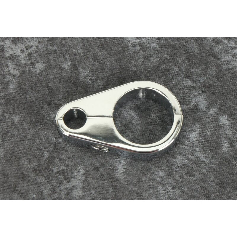 Bikers Choice 1 1/8 Inch Chrome Plain Clutch Cable Clamp Brake Hardware Bikers Choice